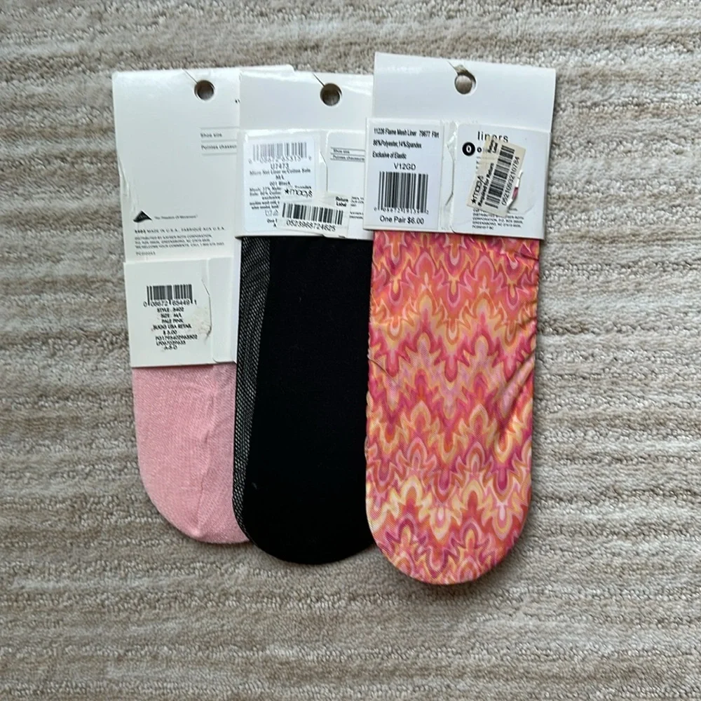 HUE No-Show Liner Socks Set of 3
